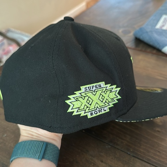 DALLAS COWBOYS OFFICIAL NFL NEW ERA 59FIFTY FITTED HAT SUPERBOWL XXX black green - Picture 2 of 5